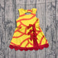 Baby Girls Softball Bows Team Yoga Active Scallop Short Knee Length Dress Preorder GSD3834