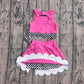 Baby Girls Pink Sleeveless Vests Top Bows Short Yoga Active Scallop Clothes Set Preorder GSD3926