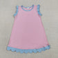 Sibling Baby Girls Sleeveless Scallop Knee Length Dresses