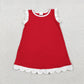 Sibling Baby Girls Sleeveless Scallop Knee Length Dresses