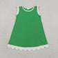 Sibling Baby Girls Sleeveless Scallop Knee Length Dresses