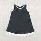 Sibling Baby Girls Sleeveless Scallop Knee Length Dresses