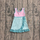 Baby Girls Dress Sleeveless Mermaid Yoga Active Short Knee Length Dress Preorder GSD4125