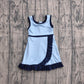 Baby Girls Sleeveless Blue Yoga Active Short Knee Length Dress Preorder GSD4126