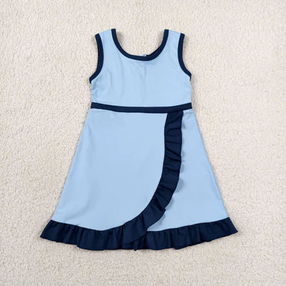 Sibling Baby Girls Sleeveless Yoga Active Short Knee Length Dresses