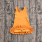 Baby Girls Sleeveless Orange Yoga Active Short Knee Length Dress Preorder GSD4127