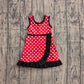 Baby Girls Dress Sleeveless Red Polka Dots Yoga Active Short Knee Length Dress Preorder GSD4128