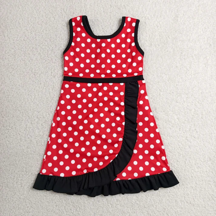 Sibling Baby Girls Sleeveless Yoga Active Ruffle Knee Length Dresses
