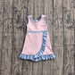 Baby Girls Sleeveless Light Pink Yoga Active Short Knee Length Dress Preorder GSD4129