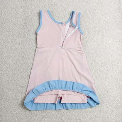 Sibling Baby Girls Sleeveless Yoga Active Short Knee Length Dresses