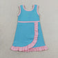 Sibling Baby Girls Sleeveless Yoga Active Short Knee Length Dresses