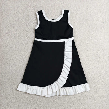 Sibling Baby Girls Sleeveless Yoga Active Short Knee Length Dresses