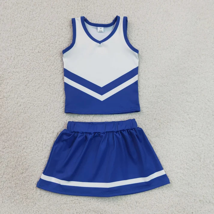 Sibling Baby Girls Sleeveless Stripe Vest Top Skirt Shorts Team Clothes Sets