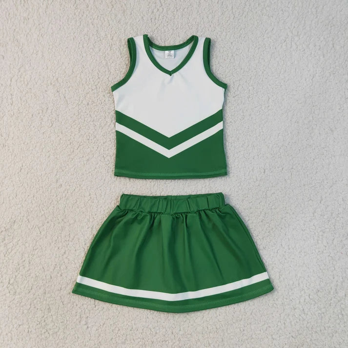 Sibling Baby Girls Sleeveless Stripe Vest Top Skirt Shorts Team Clothes Sets