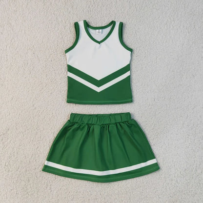Sibling Baby Girls Sleeveless Stripe Vest Top Skirt Shorts Team Clothes Sets