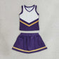 Sibling Baby Girls Sleeveless Stripe Vest Top Skirt Shorts Team Clothes Sets