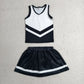 Sibling Baby Girls Sleeveless Stripe Vest Top Skirt Shorts Team Clothes Sets