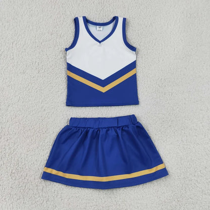 Sibling Baby Girls Sleeveless Stripe Vest Top Skirt Shorts Team Clothes Sets