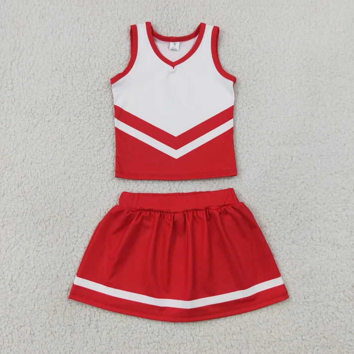 Sibling Baby Girls Sleeveless Stripe Vest Top Skirt Shorts Team Clothes Sets