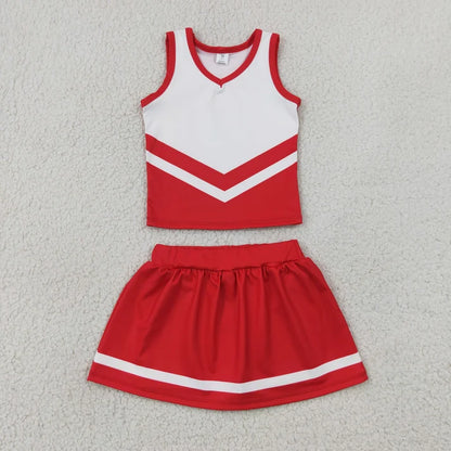 Sibling Baby Girls Sleeveless Stripe Vest Top Skirt Shorts Team Clothes Sets