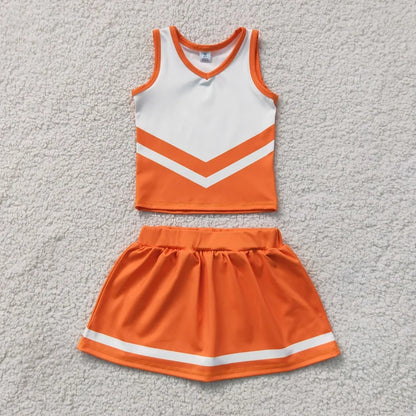 Sibling Baby Girls Sleeveless Stripe Vest Top Skirt Shorts Team Clothes Sets