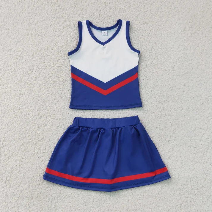 Sibling Baby Girls Sleeveless Stripe Vest Top Skirt Shorts Team Clothes Sets