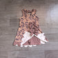 Baby Girls Southern Brown Grey Camo Yoga Active Short Bows Scallop Knee Length Dress Preorder GSD4227