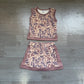 Baby Girls Southern Brown Camo Vest Top Skirt Short Yoga Active Clothes Set Preorder GSD4231