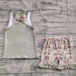 Baby Girls Clothes Dark Green Bows Vest Ruffle Shorts Clothes Sets Preorder GSSO1629 5.16