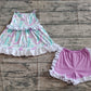 Baby Girls Clothes Mermaid Lace Ruffle Tunic Shorts Clothes Sets Preorder GSSO1675 3.21