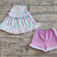 Baby Girls Clothes Mermaid Lace Ruffle Tunic Shorts Clothes Sets Preorder GSSO1675 3.21