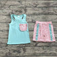 Baby Girls Clothes Green Pocket Bow Vest Ruffle Shorts Clothes Sets Preorder GSSO1784 3.4