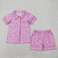 Sibling Baby Girls Footballs Skirt Short Yoga Active Clothes Set Button Short Team Pajamas Sets