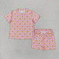 Sibling Baby Girls Colorful Flowers Butterfly Top Short Slouchy Clothes Sets