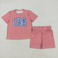 Sibling Baby Girls Short Sleeve Top Shorts Summer Clothes Sets