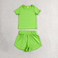 Sibling Baby Girls Colorful Short Sleeve Shirt Top Sport Short Yoga Active Clothes Sets