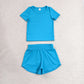 Sibling Baby Girls Colorful Short Sleeve Shirt Top Sport Short Yoga Active Clothes Sets