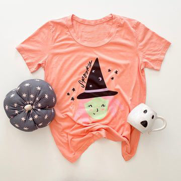 Baby Girls T-shirt Halloween Short Sleeve Tee Shirts Tops Preorder GT0697