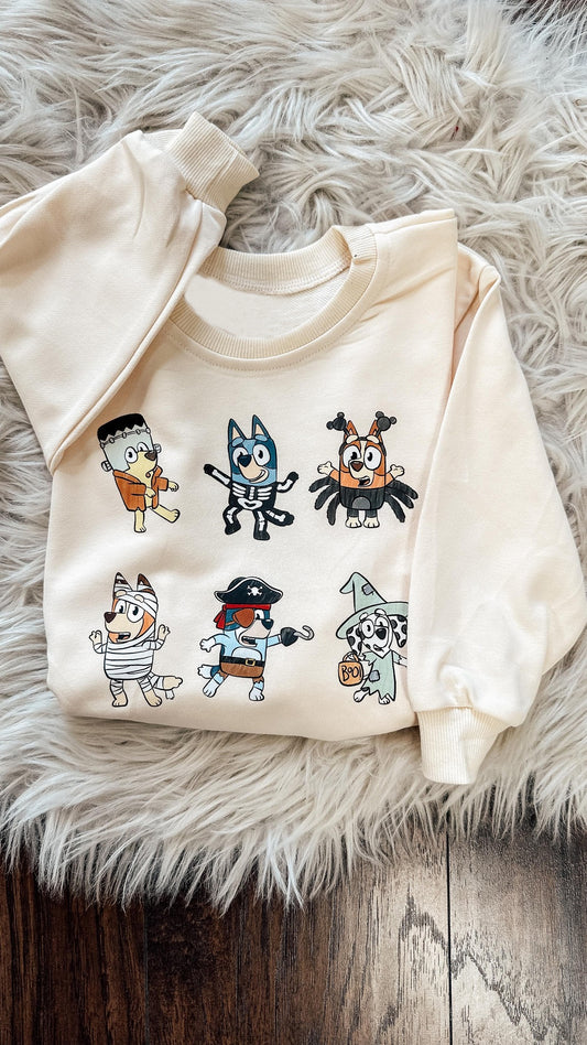 Baby Kids Clothes tops Halloween Dogs Long Sleeve Tee Shirts Tops Preorder GT0701