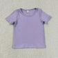 Sibling Baby Girls Short Sleeve Colorful Yoga Active T-shirts Tops