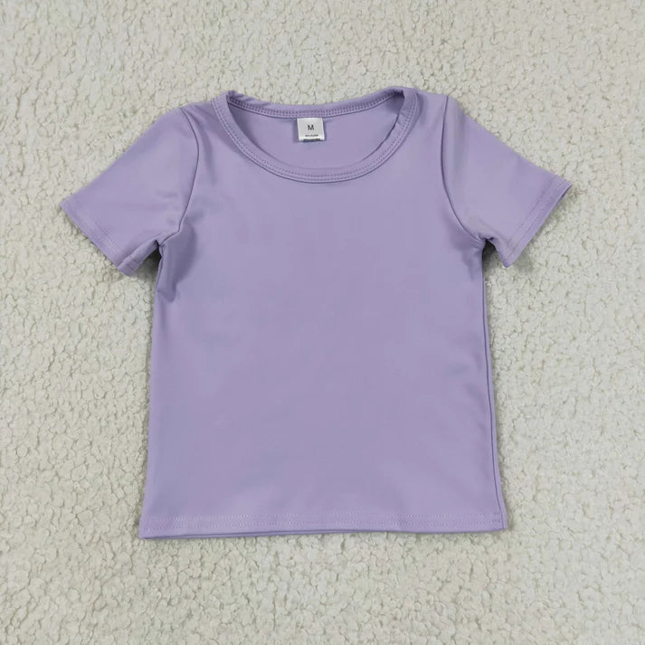Sibling Baby Girls Short Sleeve Colorful Yoga Active T-shirts Tops