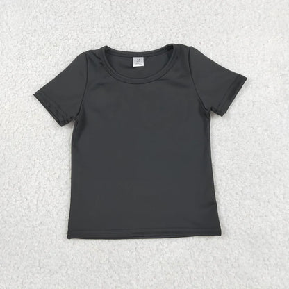 Sibling Baby Girls Short Sleeve Colorful Yoga Active T-shirts Tops
