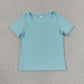 Sibling Baby Girls Short Sleeve Colorful Yoga Active T-shirts Tops