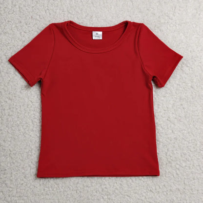 Sibling Baby Girls Short Sleeve Colorful Yoga Active T-shirts Tops