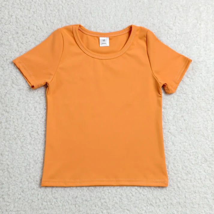 Sibling Baby Girls Short Sleeve Colorful Yoga Active T-shirts Tops