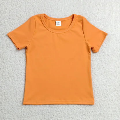 Sibling Baby Girls Short Sleeve Colorful Yoga Active T-shirts Tops