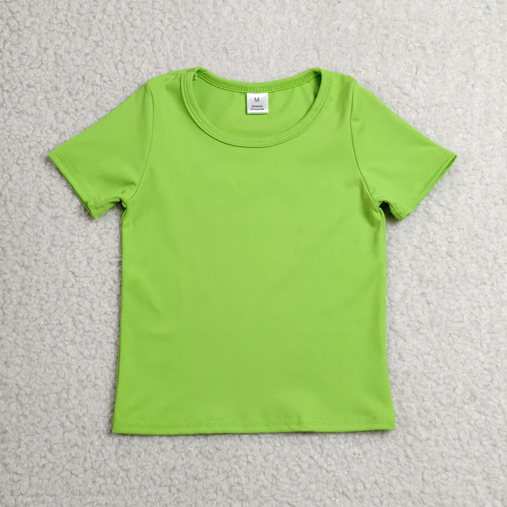 Sibling Baby Girls Short Sleeve Colorful Yoga Active T-shirts Tops