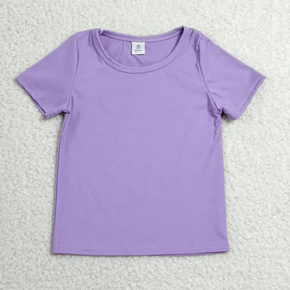 Sibling Baby Girls Short Sleeve Colorful Yoga Active T-shirts Tops