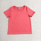 Sibling Baby Girls Short Sleeve Colorful Yoga Active T-shirts Tops