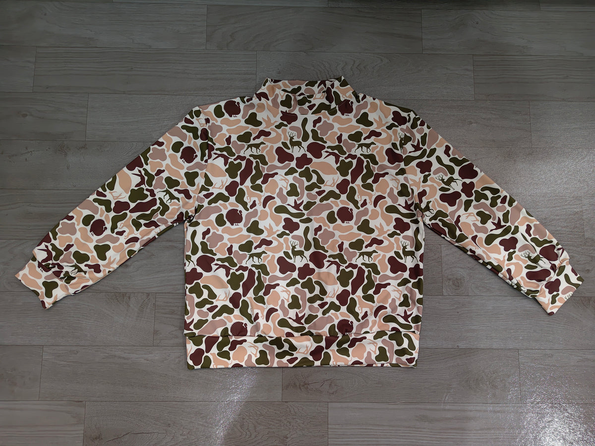 Adult Women Clothes Deer Dogs Ducks Camo Yoga Active Long Sleeve T-shirts Top Preorder GT1818